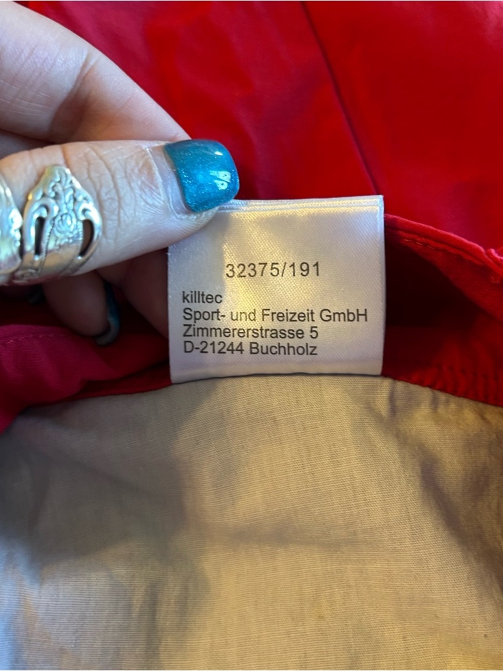 Killtec red long shorts size 16 stretch hiking gorpcore outdoors - Picture 6 of 9